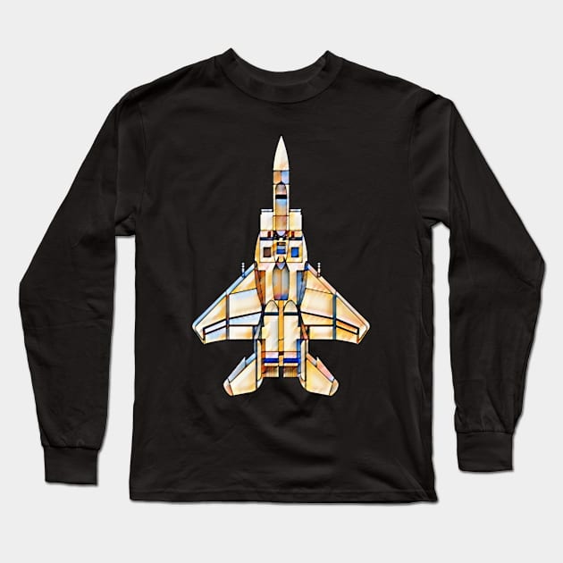 F-15 Eagle Long Sleeve T-Shirt by Latifa